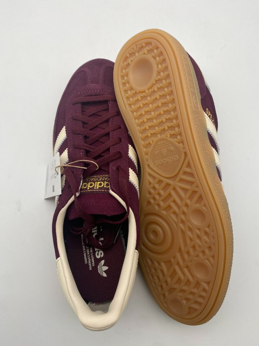 ADIDAS HANDBALL SPEZIAL MAROON CREAM #JP8726 US WOMEN'S SIZE 9 - Picture 3 of 5